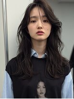 ノラキチジョウジ(NORA KICHIJOJI)&nbsp;くびれミディアムボブウルフパーマ前髪パーマデジタルパーマ韓国