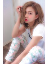 クラン(clan)&nbsp;大人かわいいレイヤーミディ×ミルクティーベージュ