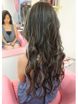 ラチャウ(La.Ciau) ハイライト&ローライト&ジュエルカラー&エクステ６０本