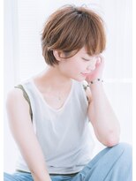 ネオリーブ ジューク 日吉店(Neolive JuQ)&nbsp;『neolive日吉』明るく染まる白髪染め 後頭部ふんわりショート