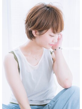 ネオリーブ ジューク 日吉店(Neolive JuQ) 『neolive日吉』明るく染まる白髪染め 後頭部ふんわりショート