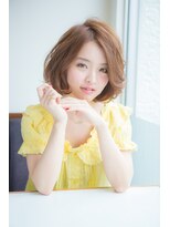 ウェイク ヘアー メイク(wake hair make) 大人フェミニン☆愛され小顔ふんわりカールボブ♪20代30代40代