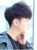 ソフトツーブロックフェザーマッシュ トランクスヘア西川