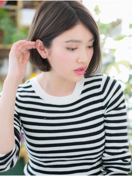 カバーヘア ブリス 川口(COVER HAIR bliss) ★大人かわいい…黒髪小顔前下がりフレンチボブ20代30代40代★6