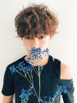 ネイヴィル オモテサンドウ(navile omotesando)&nbsp;☆シアーブラウンニュアンスパーマショート☆ 【髪質改善】