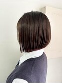 ぷつっとまとまり前下がりボブ○sn