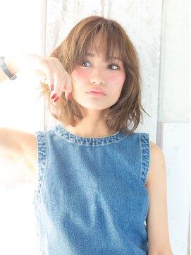 ライズ バイ レボ 柏店(RISE by REVO) ボブ/カーキグレージュ/大人かわいい/フェザーバング