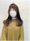 透明感たっぷりのアッシュカラー