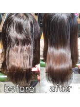 いつも縮毛矯正をすると【ツンとなり不自然なのが悩みです】オイルストレートはどのようなものですか？