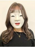 【coma中野】アッシュベージュカラー大人ロング