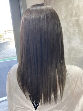 ニコア 千葉(nicoa) まとまりカット/カーキアッシュ/オリーブカラー/髪質改善