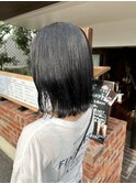 韓国外ハネ暗髪コリアンブラック