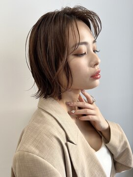 ヴェイン 渋谷(vain) ★くびレイヤーエモージュ黒髪グレーベージュレイヤーロング