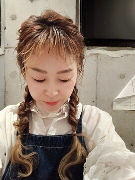 アリュー(allu) ヘアアレンジ　編み込み＆くるリンパ