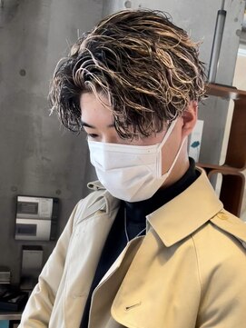 ラヴィズムバイフィフス(LUVISM by fifth) 波巻きパーマメンズパーマメンズヘアツーブロックツイストパーマ