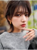 【GEEKS渋谷】冬のモーヴカラー/ウルフカット/艶/ピンクブラウン