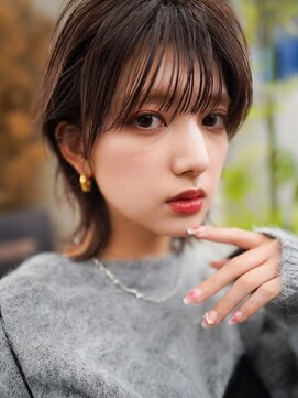 ギークス(GEEKS) 【GEEKS渋谷】冬のモーヴカラー/ウルフカット/艶/ピンクブラウン