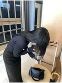 艶感のあるダークトーン/大人カラー/地毛風カラー