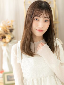 カバーヘア イヴ 戸頭店(COVER HAIR EVE) 暗髪ココアベージュ小顔サラ艶ロングレイヤーh4戸頭20代30代40代