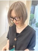 say.ボブミニボブくびれボブレイヤーボブデザインカラーアッシュ
