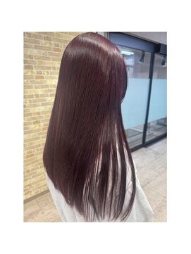 ジュノヘアーアンドアイラッシュ あざみ野(juno hair&eyelash) ブリーチなし映えローズダブルカラー
