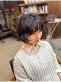 【山本智文】デザインパーマボブ