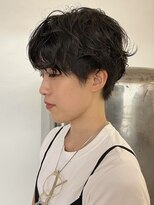 マカロニコースト(macaroni coast)&nbsp;ユニセックスニュアンスパーマショート マッシュパーマ