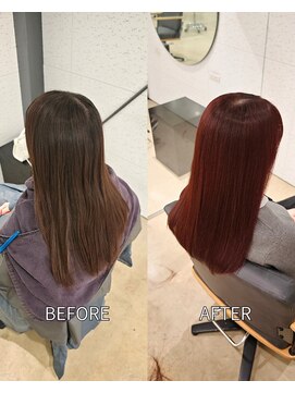 ビーヒアナウ N゜03 金沢駅西店(BE HERE NOW) 美髪ストレート/ブリーチ無しカラー/縮毛矯正/髪質改善/美髪矯正