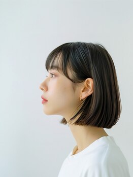 家でも簡単にスタイリングできる高技術カット＊サロン帰りの質感のまま、忙しい朝のスタイリング時短にも◎