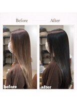 ピーターウォンヘアー(PETAR WONG HAIR) 髪質改善!ヘアマゼラントリートメント+ダークグレージュ