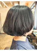 超高濃度水素ケアカラー丸みボブ　【40代50代60代】