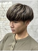 120. リバースセンターパート/卵型/透明感