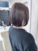キャアリー(Caary)&nbsp;福山人気20代30代インナーカラーネイビー内巻きボブ艶髪美髪小顔