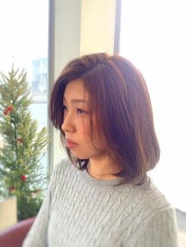 ヘアセラピー サラ(hair therapy Sara) ヌーディベージュ×シンプルボブ☆