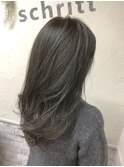 ダークグレージュ☆おすすめ暗髪カラー シュリット mutsuki