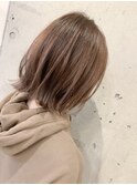 西葛西大人かわいいベージュカラーミニマムボブ