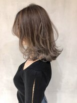 アルバム 銀座(ALBUM GINZA)&nbsp;ホワイトペールレイヤー_毛先パーマことりベージュ_ba259773