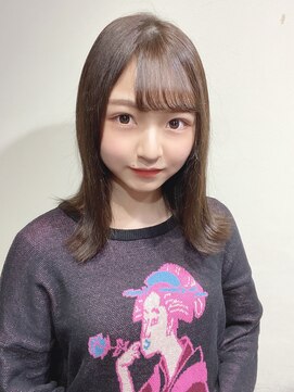 サロンドミルク 原宿(salon de MiLK) 【salon de MiLK 原宿】カーキアッシュ×外ハネ