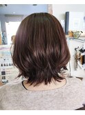 30代40代大人小顔ショートボブ前下がりショート