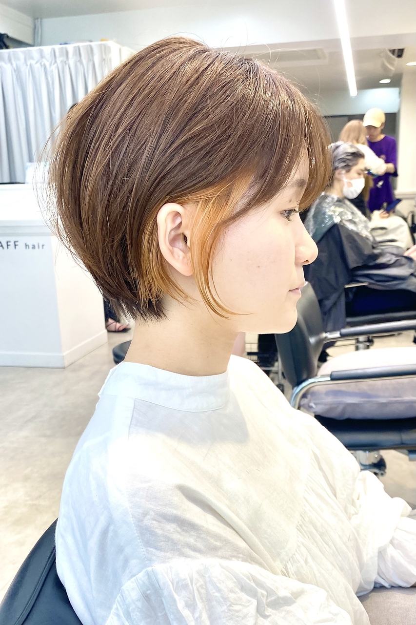 グラフ 日本橋(GRAFF) ショートイヤリングカラーオレンジ【GRAFF日本橋】