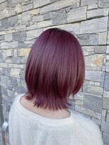 ブラン(Le BLANC)&nbsp;【下地　由美】ピンクラベンダー×ボブウルフ