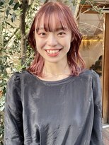 ラミエバイメルト 下北沢(lamie by melt)&nbsp;くびれヘア艶感暖色カラーピンクオレンジ透明感大人女性イエベ