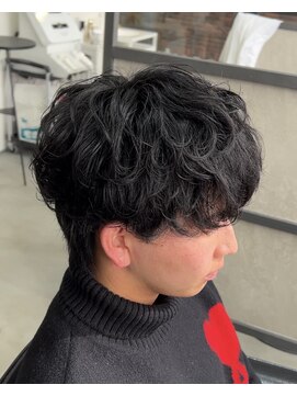 スイッチ(men's SWITCH) シャドウパーマ無造作マッシュ刈り上げレイヤーツーブロック