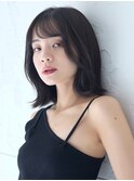 【over hair】暗髪カラー×ニュアンスヘア×外ハネボブ