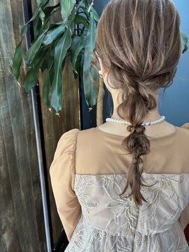 ユニコヘア(unico hair) 編みおろしヘアアレンジ
