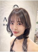 AMANI レイヤー外ハネボブ美肌カラー
