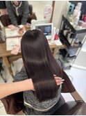 髪質改善 透明感カラー シアーグレージュ 艶髪