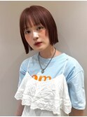 髪質改善*レイヤーカットアプリコットオレンジ*【Zina 難波】