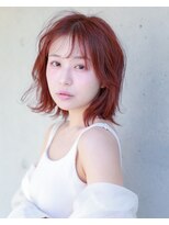 ジェニーバイメノン(JENNIE by Menon)&nbsp;カシスカラー　ミディアム　レイヤーカット　似合わせカット