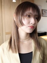 スミス 上野(smith)&nbsp;レイヤーカットハッシュカット顔まわりミディアムロング